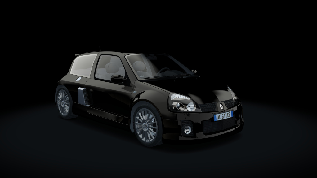 Renault Sport Clio V6 Phase II, skin black_gold