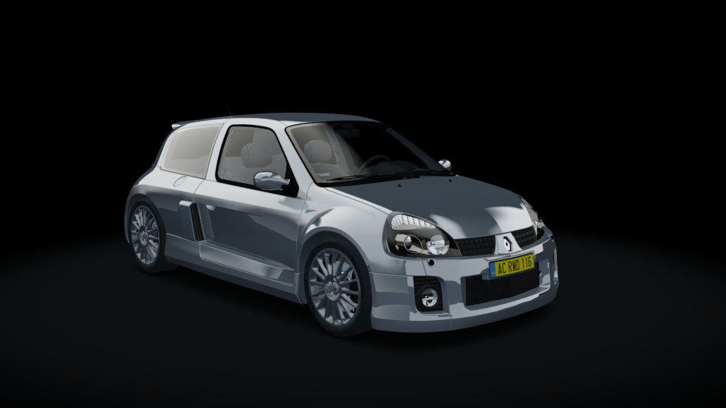 Renault Sport Clio V6 Phase II, skin gris_titane