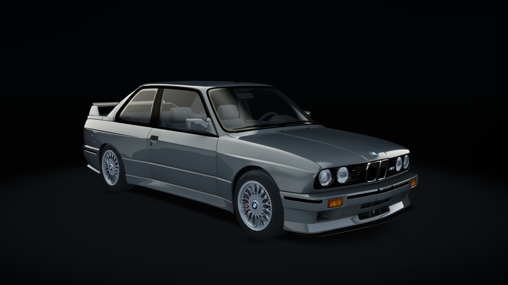 BMW M3 E30, skin Nogaro_Silver_metallic