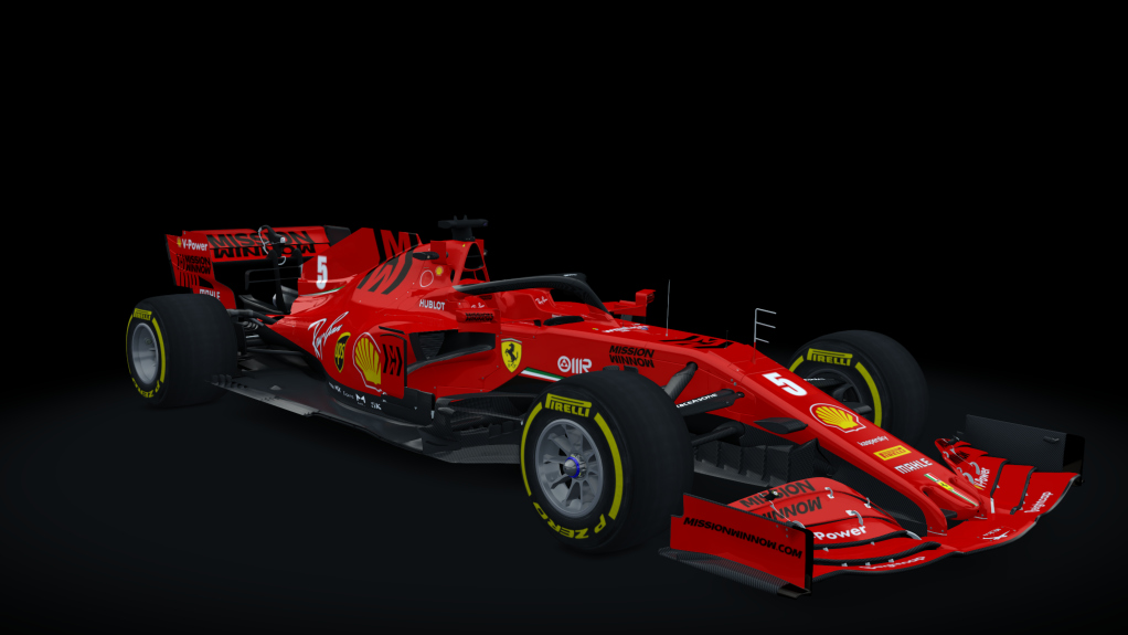 F1 2020 Ferrari, skin Vettel_Testing