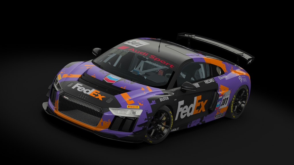 Audi R8 LMS GT4, skin 301-fedex