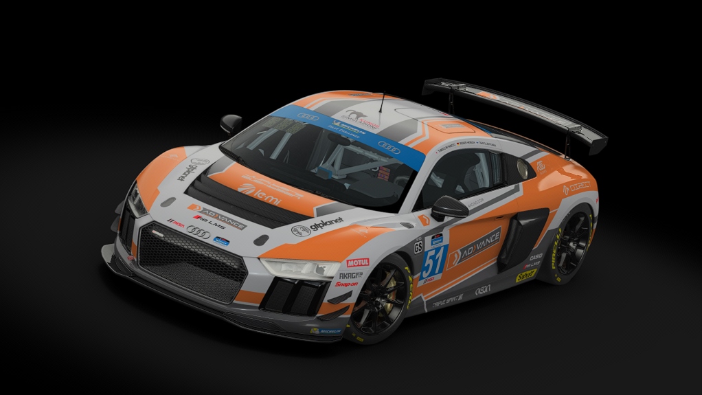 Audi R8 LMS GT4, skin AD VANCE