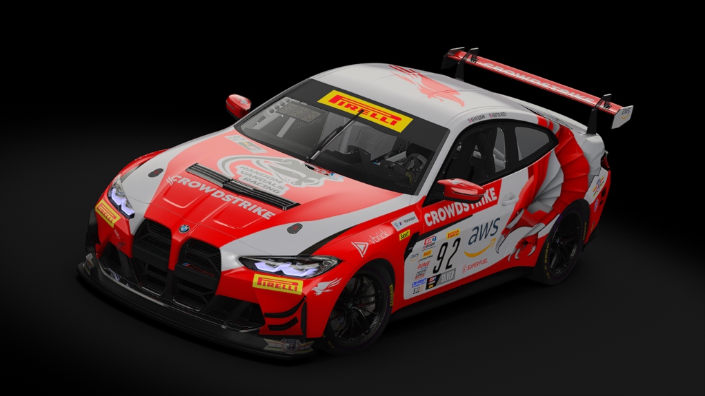 BMW M4 GT4 G82, skin 2023 CrowdStrike Racing by Random Vandals #92