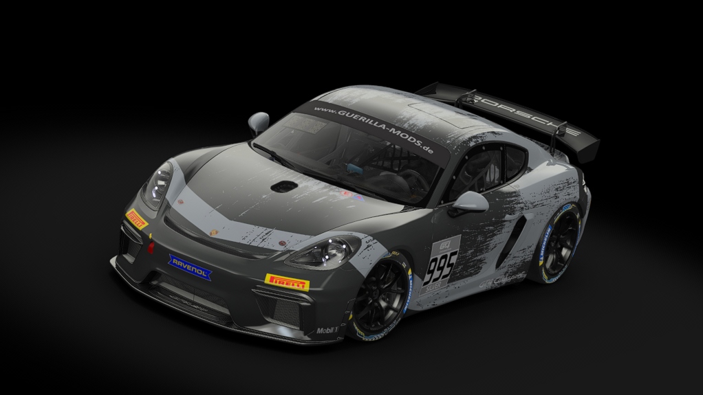 Porsche 718 Cayman GT4 Clubsport, skin rm_gt4_european_series_fictional_porsche_motorsport_silver_995