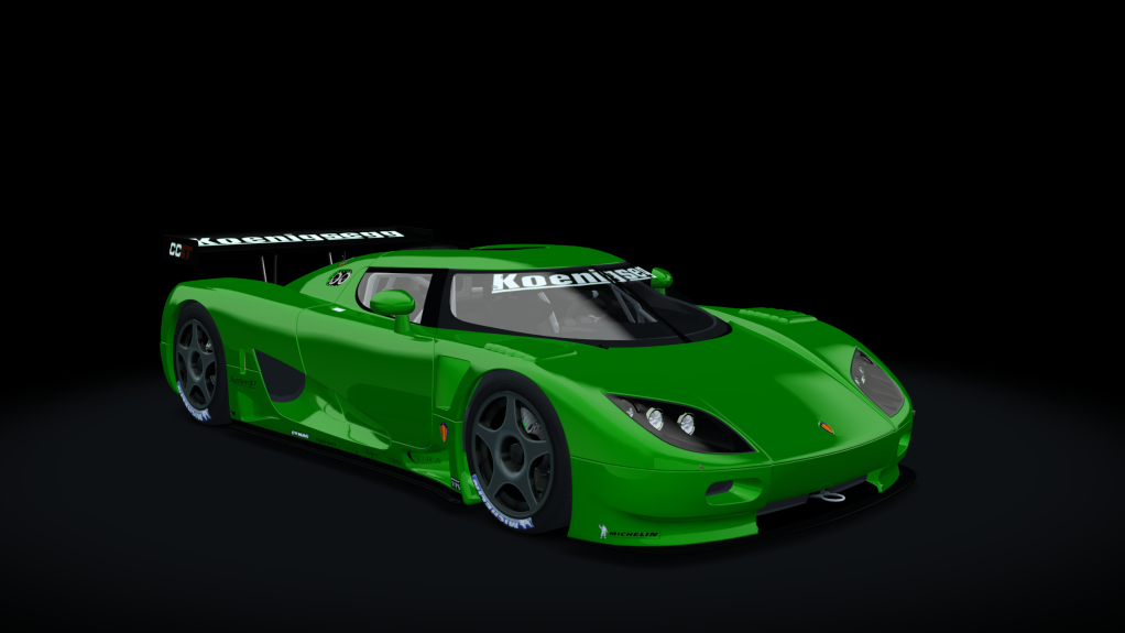 Koenigsegg CCGT, skin green