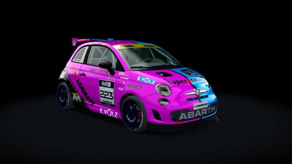 Abarth 500 Assetto Corse, skin RCN_223_ND_PD