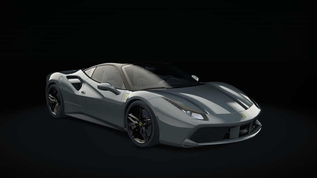 Ferrari 488 GTB, skin 08_grigio_ferro_b