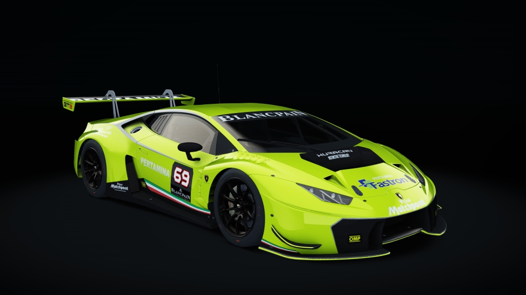 Lamborghini Huracan GT3, skin Racing_Lime