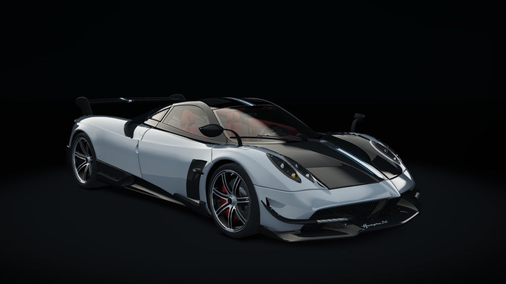 Pagani Huayra BC, skin 00_silver_carbon_white_a