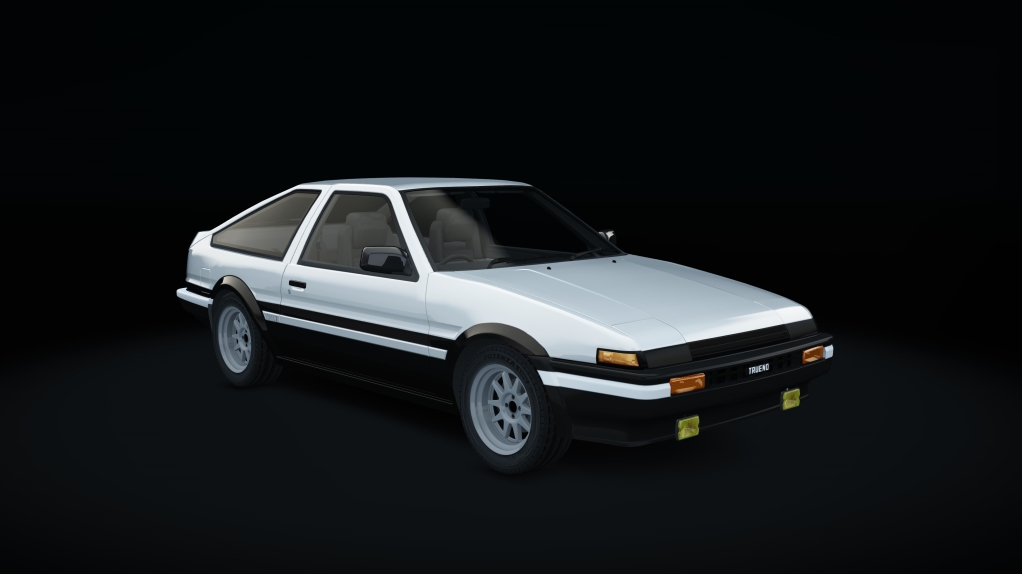 Toyota AE86, skin 00_white