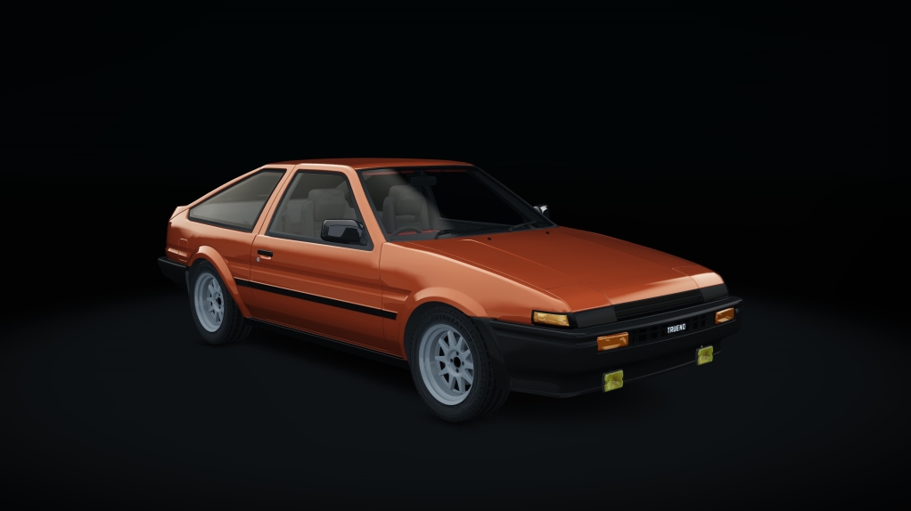 Toyota AE86, skin 06_dark_orange_met