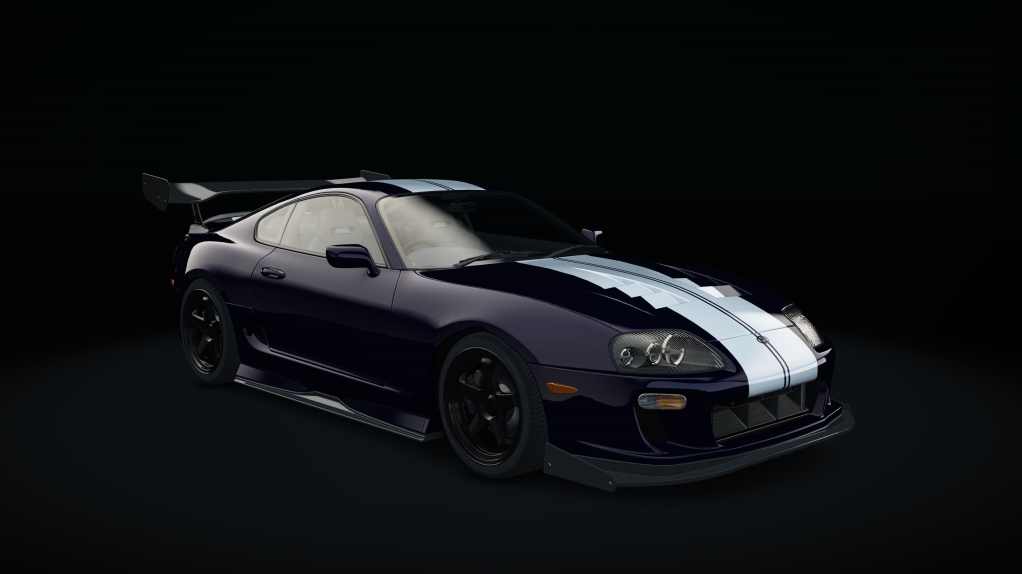 Toyota Supra MKIV Time Attack, skin 12_blue_stripe