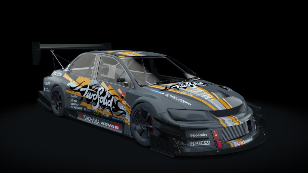 Mitsubishi Lancer EVO VIII Time Attack, skin Default