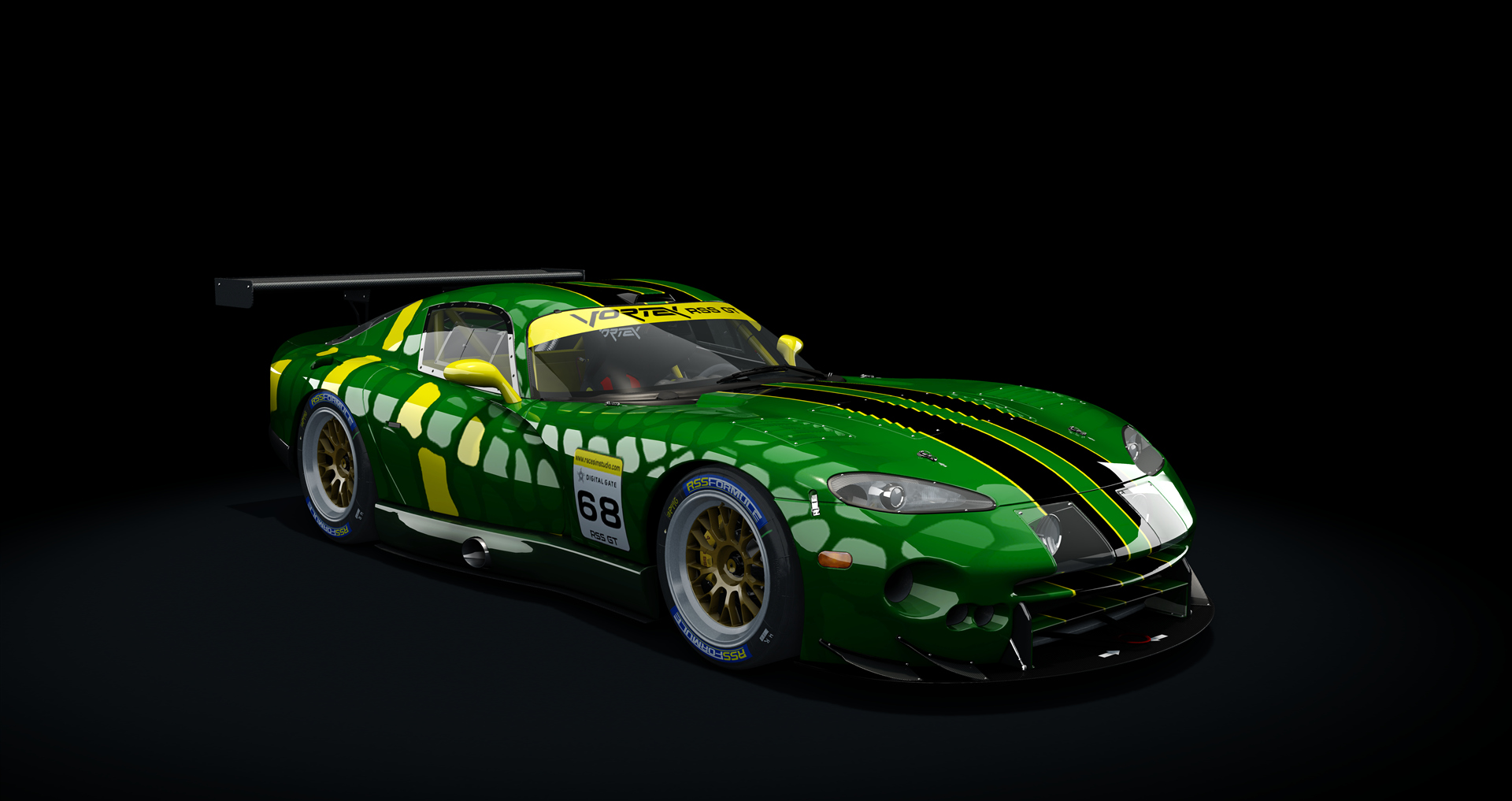 GT Vortex v10, skin snake_green