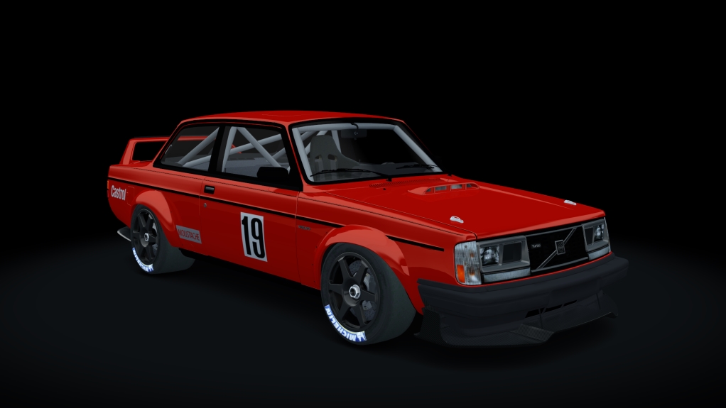 Volvo 240 Time Attack, skin red_decal